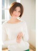 ナチュラルショート×ボブショート×前下がりボブショート