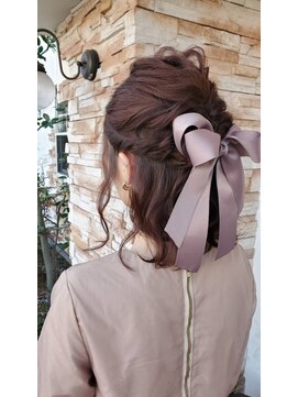 アメーテール アーム(a.meteru) 波ウェーブハーフアップ