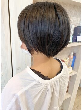 キャアリー(Caary) 福山市美容室Caary 大人可愛い丸みショートボブ