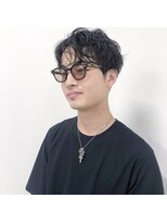 ガーランドウメダ(Garland umeda)&nbsp;メンズセンターパート×パーマ