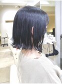 外ハネボブ　地毛風カラー　20代