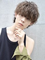 王道ウルフマッシュアッシュベージュ