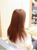 酸性縮毛矯正＆ナチュラルブラウンカラー【赤羽リビーチ】