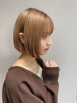 ロンド ストラーダ 心斎橋(Lond strada) シルキーベージュ×グレージュカラー【髪質改善/縮毛矯正】