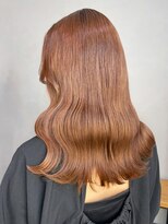 アイティー バイ アルバム 浦和店(IT by ALBUM)&nbsp;オレンジミディ_グレージュカラーボブウルフ_ba402071