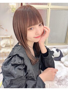 ランド 原宿表参道(LAND) グレージュカラー/ボブウルフ/黒髪カタログ/ココアベージュ/20代