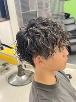 フリリ 新宿(Hulili men's hair salon) ソフトツイストスパイラルパーマ/ラフマッシュ