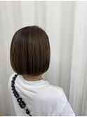 ボブ×ベージュ