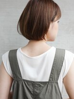 レクタ(RECTA) アッシュベージュイヤリングカラー黒髪ミディアムイルミナカラー