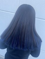ヘアーデザイン ラクーナ(hair design La cuna) ブルーブラック/ブルージュ/ネイビー/裾カラー/グラデーション