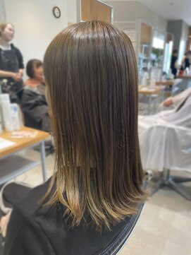 ヘアーエスクールエミュ(hair S. COEUR emu) ツヤカラー★オリーブベージュ