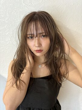 リト(riTo) 20代暗めカラーデザインカラーロングオリーブグレージュベージュ