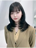 レイヤーロングくびレイヤーアッシュブラック_ba492481
