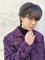 men's 毛流れシースルーマッシュ