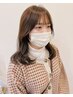 【小顔効果抜群◎】小顔カット+艶カラー+根元立ち上げパーマ+TR 