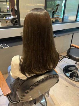 ダブル(W) ダークブラウン/ストレートロング