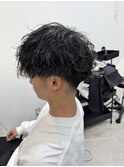 メンズカットツイストスパイラルパーマ波巻きパーマ
