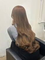 ノー バイ イオエ 西梅田(no. by ioe)&nbsp;ブリーチなしカラー/髪質改善/ミルクティーベージュ/小顔ヘア