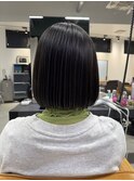 縮毛矯正×パツッとボブ！