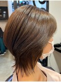 ウルフレイヤー/ ウルフショートカット赤羽美容室30代40代