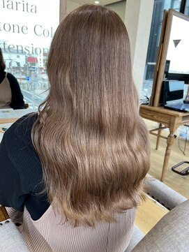 ミラシィ 成田(Mirashy) ハイライトカラーミルクティーベージュレイヤーカット