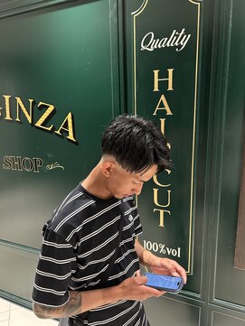 ヒロギンザ 名古屋本店(HIRO GINZA) スキンフェード アップバング