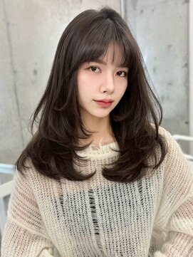 アイシー 表参道(ICY) ふんわりがトレンド！韓国ハッシュカットの内巻きワンカールヘア