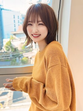 ルーブル(Louvre) 【Louvre】シースルーバング/伸ばしかけヘア/小顔ヘア/外ハネ