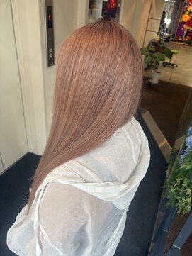 ダブル アンダーバー サロン(W_SALON) 【W_SALON 河原町】ピンク×ミルクティーベージュ/髪質改善