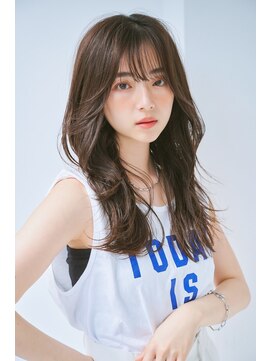 韓国風美髪くびれミディアムレイヤー