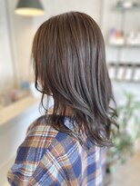 ヴィフ ヘアアンドデザイン(Vif hair&design)&nbsp;アッシュグレージュ×セミロングレイヤー