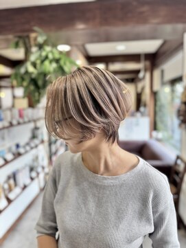 ヤソ(yaso) バレイヤージュ× ベージュ