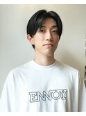 刈り上げセンターパート/メンズカット/眉カット/ヘッドスパ/伏見