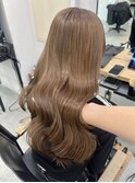 ココアベージュ/オリーブグレー/小顔/黒髪/クラゲヘアー/原宿