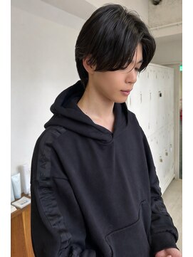 エフコード 難波(F-CODE) 【曲がる縮毛矯正】毛流れセンターパート