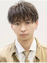 オーシャントーキョー 仙台(OCEAN TOKYO)&nbsp;シャドウパーマショートマッシュツーブロック韓国スパイラル黒髪