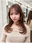 r672 ブリーチなし透明感カラーグレージュケアカラーレイヤー