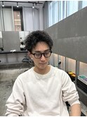 【梅田】長めスパイキーショートピンパーマ