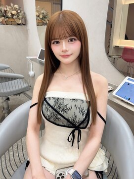 ラルム 新宿(LARME) ☆明るめベージュカラー×髪質改善☆【hina/新宿】