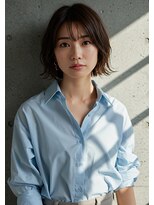 ウェーヴ アズシュガー 浜松佐藤店(wave as sugar) 透明感アッシュベージュ×美髪夏ボブ