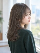 アーサスバイヘッドライト 石岡6号線店(ursus by HEADLIGHT)&nbsp;小顔似合わせハッシュカットくびれミディアムレイヤー韓国
