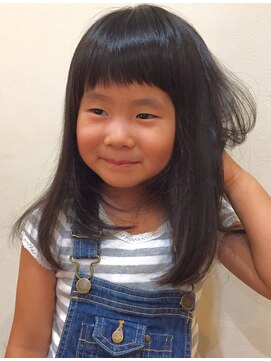 ループヘアーデザイン 谷塚店(ROOP Hair Design) ばっさり前髪チャイルドcut