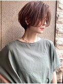 30、40代にオススメ☆イルミナカラー×前髪なしショート