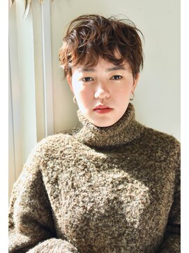 ユノ(juno) 【Lepes】ふわふわパーマ&マロンベージュ♪ベリーショート