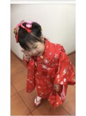 七五三着付け、ヘアーセット