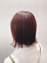 ヘアーデザイン サンライズ(Hair Design SUNRISE)&nbsp;外ハネボブ／バイオレットピンク／大人かわいい