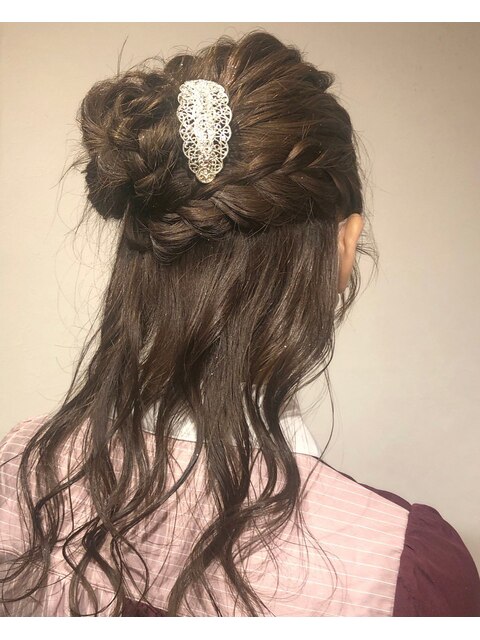 20代・30代・40代似合う小顔ヘアアレンジ♪二次会ブライダル花嫁