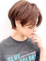 ドロップ(drop) まろやかマロンベージュ、ハンサムショート【青山/表参道/drop】