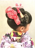着付け　七五三　ヘアセット