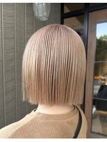 エイム ディクト ヘアー プロデュース(ame D.C.T HAIR PRODUCE) 切りっぱなしボブ×ミルクティーカラー